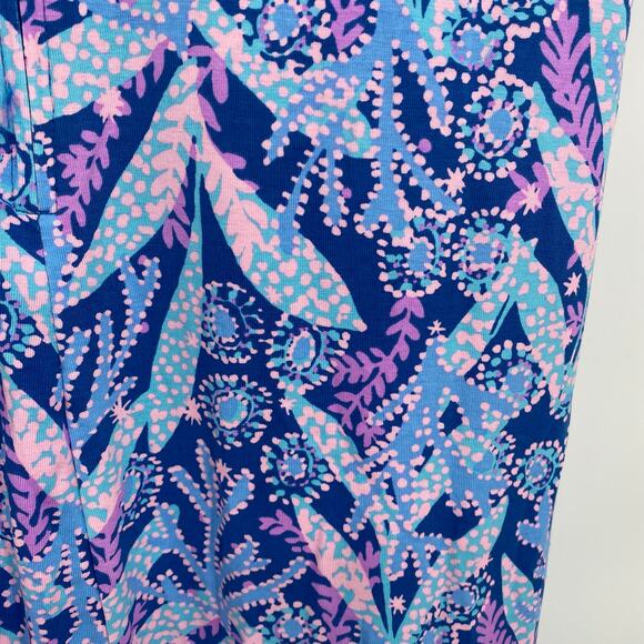 Lilly Pulitzer Dress Woman’s 14 Odella V-Neck Midi Vacation Resortwear Coastal - Picture 3 of 11